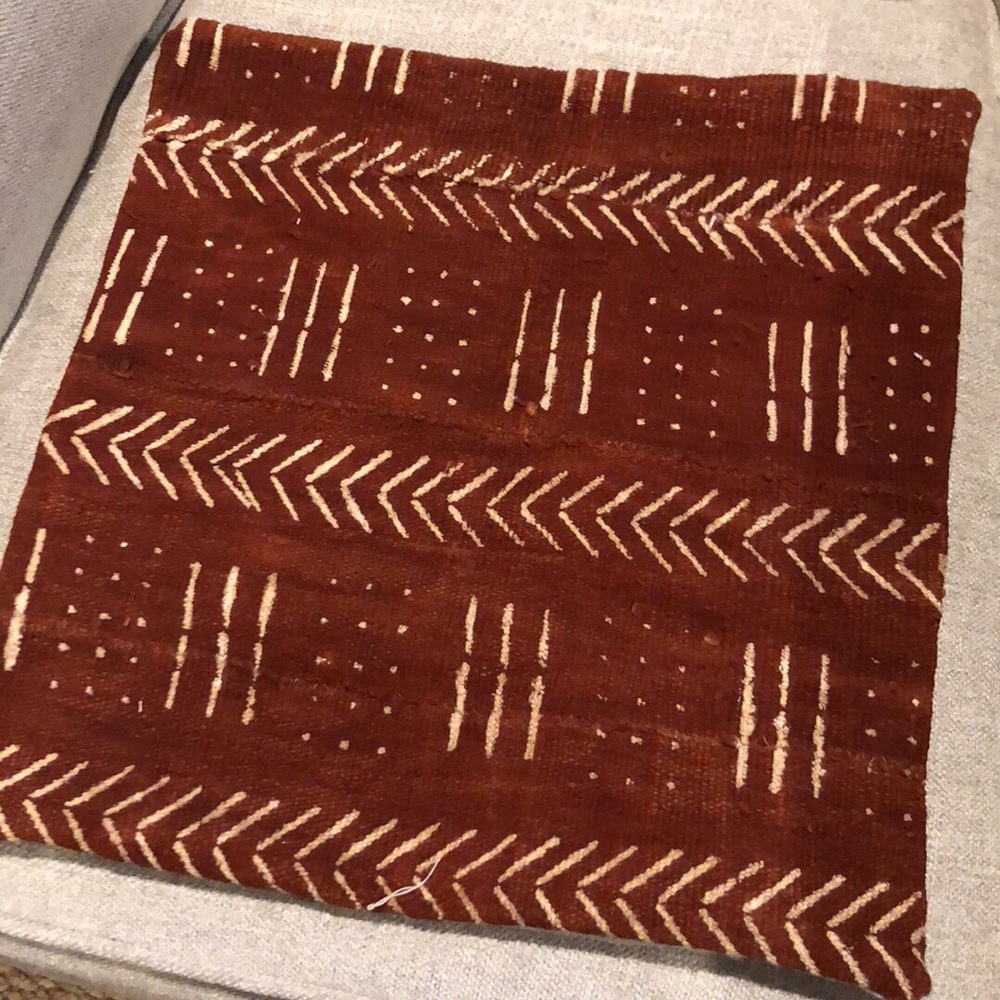Authentic African mod cloth pillow covers
